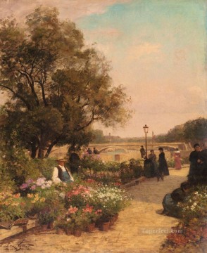 ジルベール・ヴィベール・ガブリエル・ケ・オ・フルールの風景 ベルギーの画家 アルフレッド・スティーブンス Oil Paintings